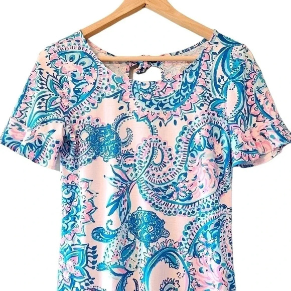 Lilly Pulitzer Women’s Mellorie Paisley Casual Mini Dress Multicolor Size XS. - Picture 10 of 15